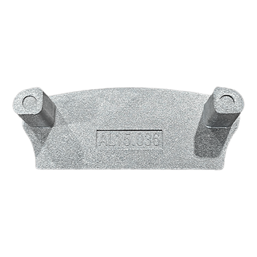 END CAP - FITS 2-5/8 X 1 STANDARD TOP CAP - DC ALUM